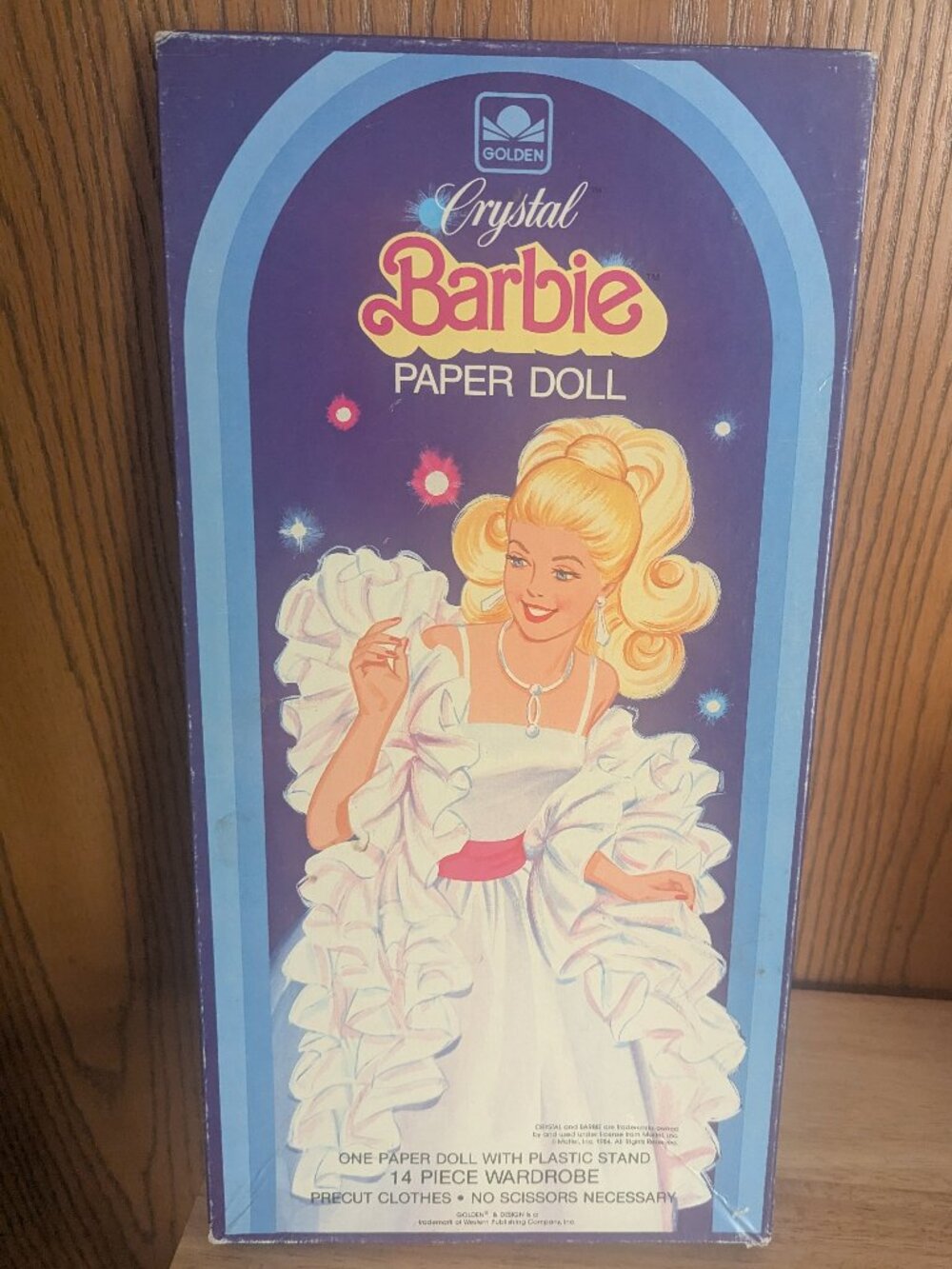 VTG Barbie Paper Doll & Wardrobe Set Playset 1980s Nostalgia Collectible-Crystal